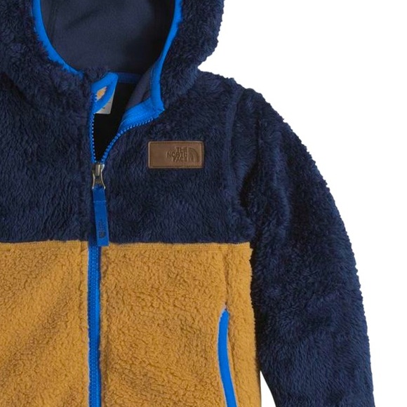 THE NORTH FACE Cozy Navy and Tan Fleece Jacket for baby toddler boy - Picture 6 of 8